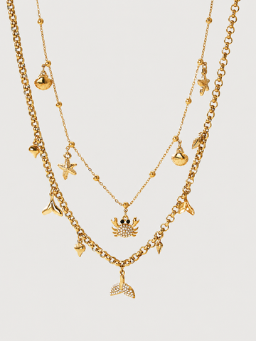 Ocean Talisman Charm Necklace