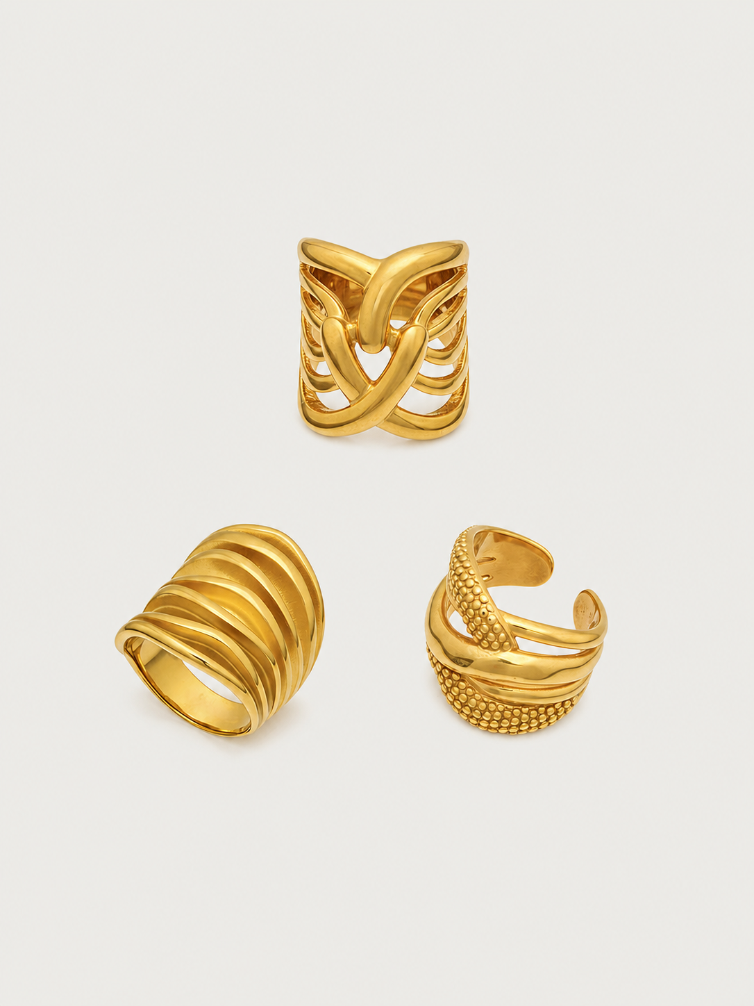 Sculptural Statement Rings — Choose Your Style