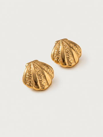 Sculpted Shell Studs
