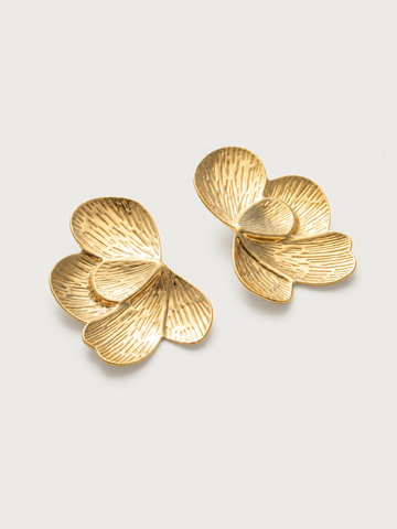 Sculpted Flower Earrings