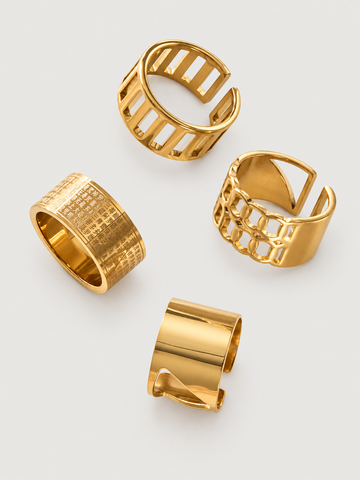 Modern Geometric Statement Rings — Choose Your Style