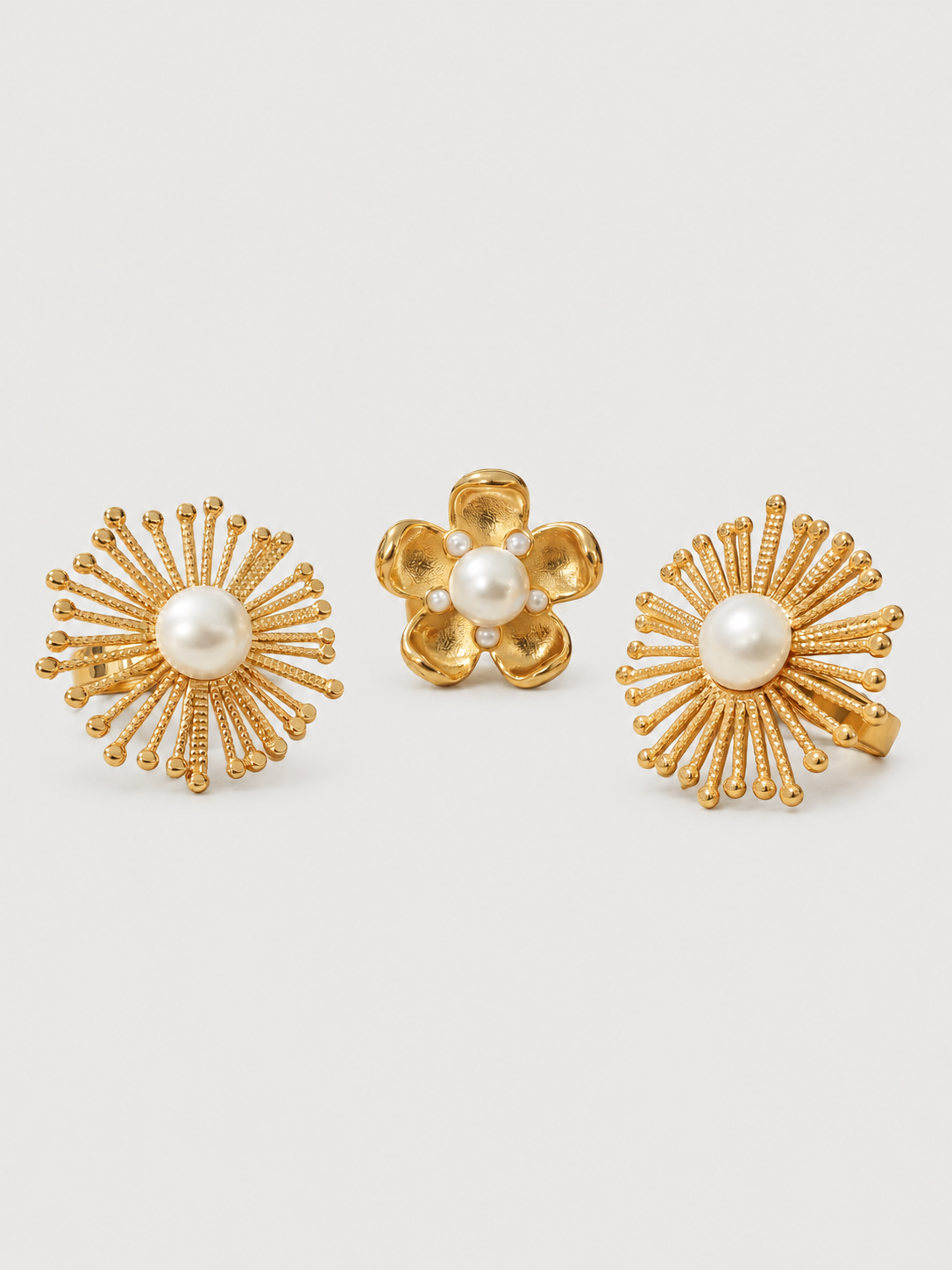 Sculpted Garden Statement Rings — Choose Your Style