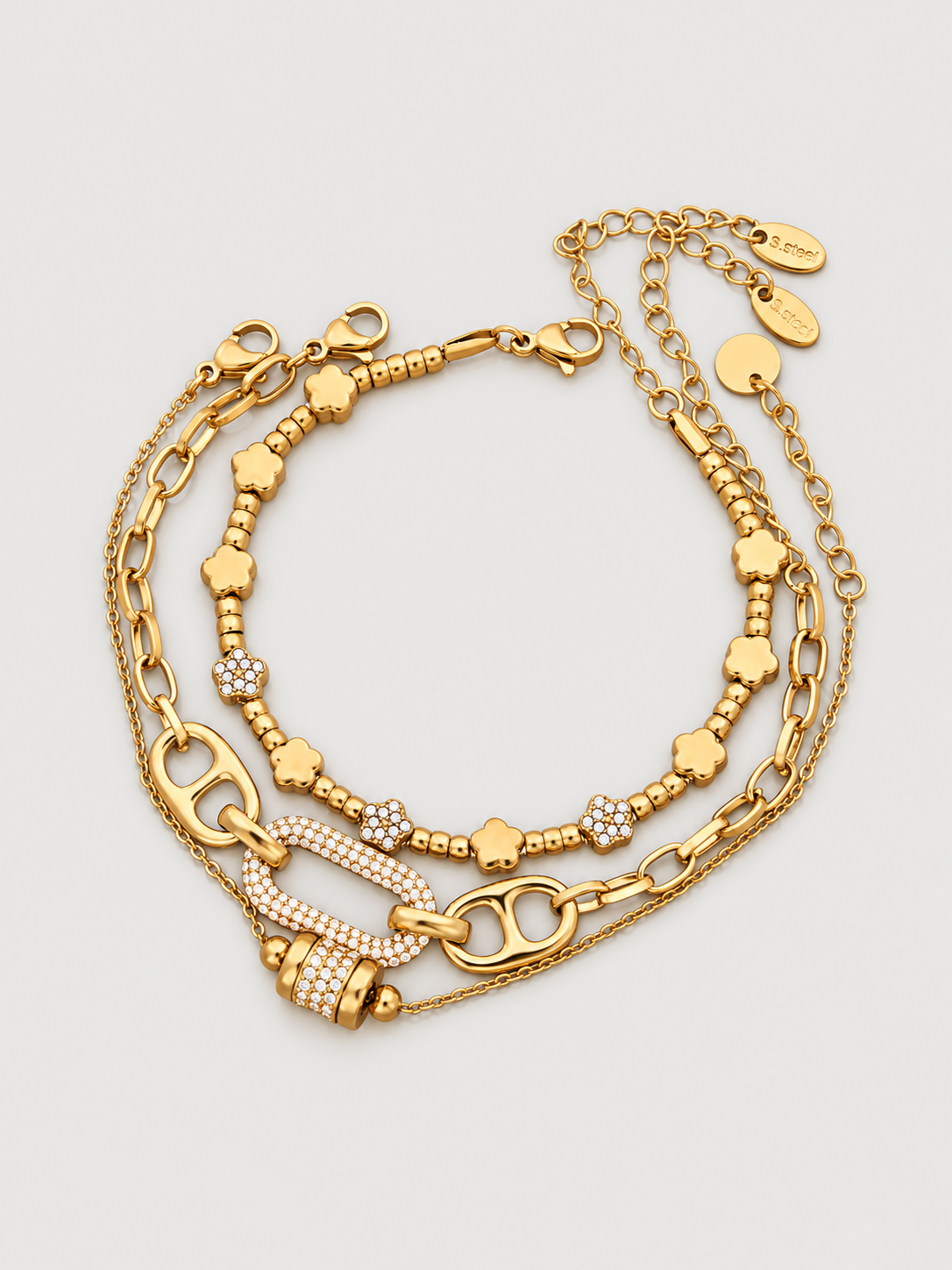 Modern Crystal & Beaded Bracelets — Choose Your Style