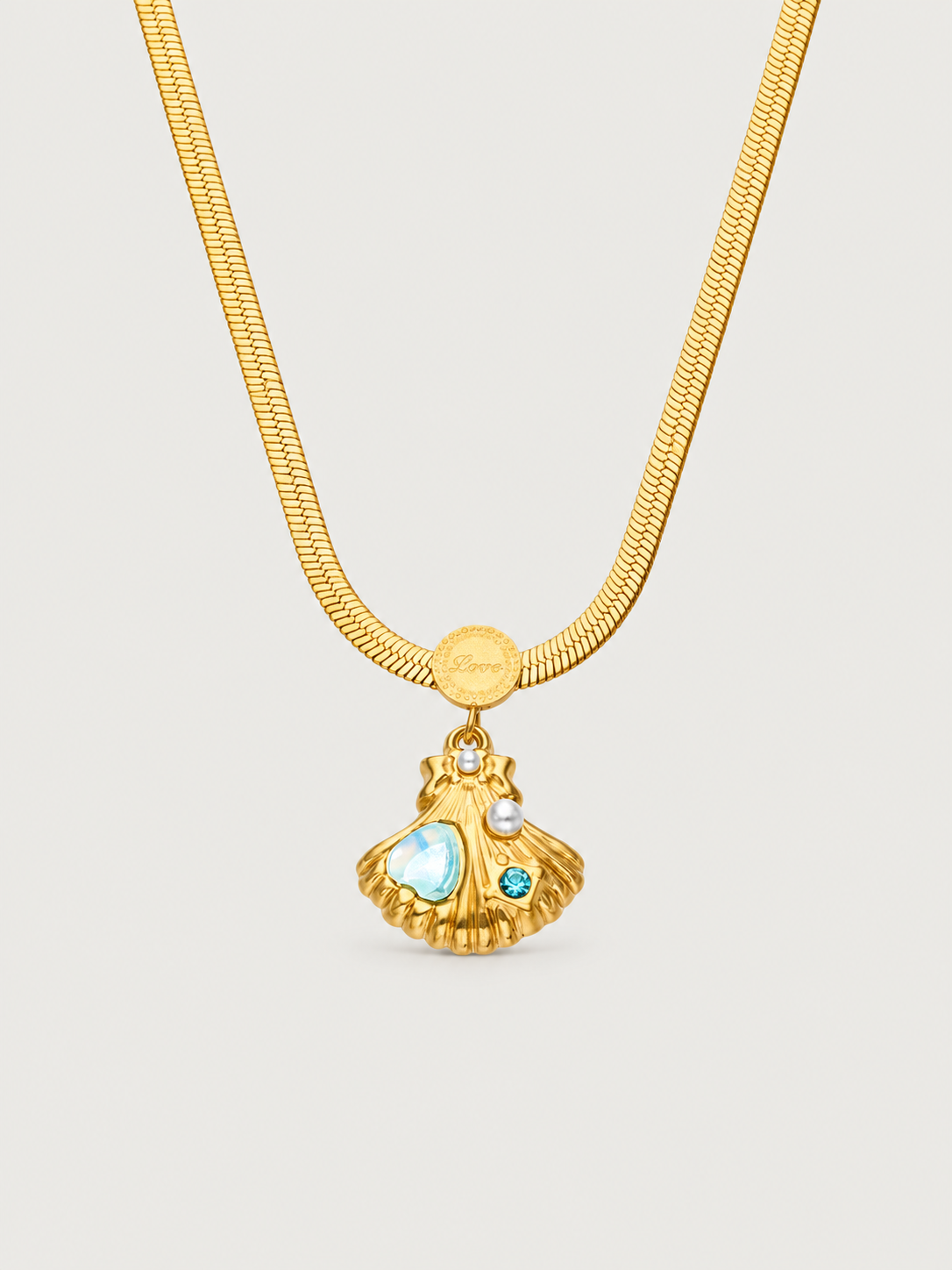 Ocean Treasure Shell Pendant Necklace