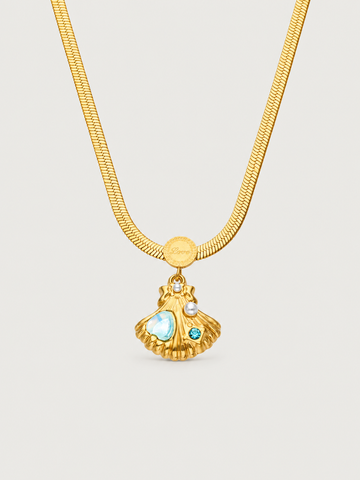 Ocean Treasure Shell Pendant Necklace