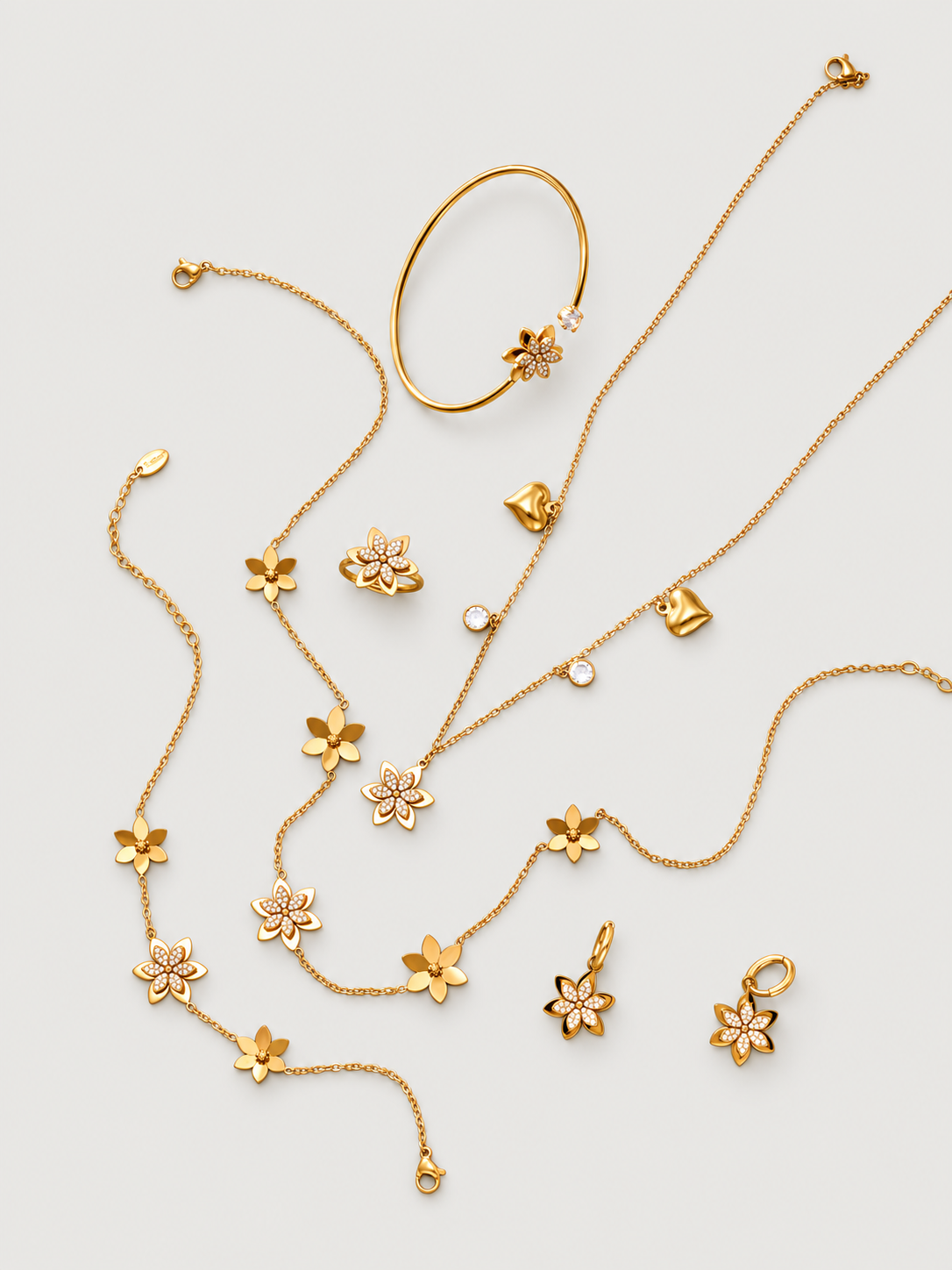 Crystal Blossom Jewelry Collection — Choose Your Piece