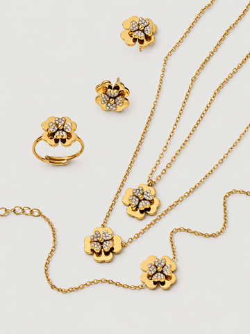 Crystal Camellia Jewelry Collection — Choose Your Piece