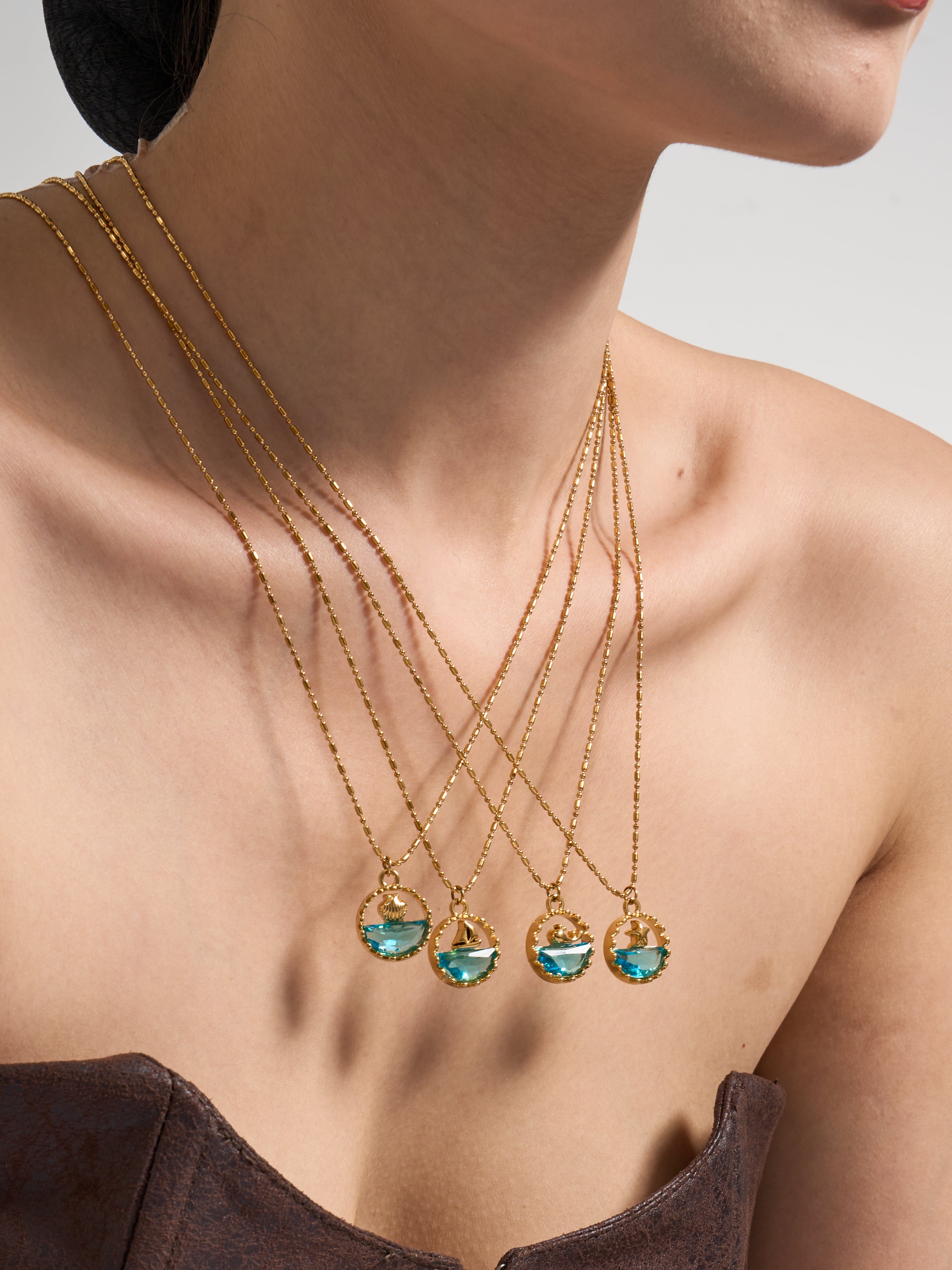 Ocean Story Charm Necklace