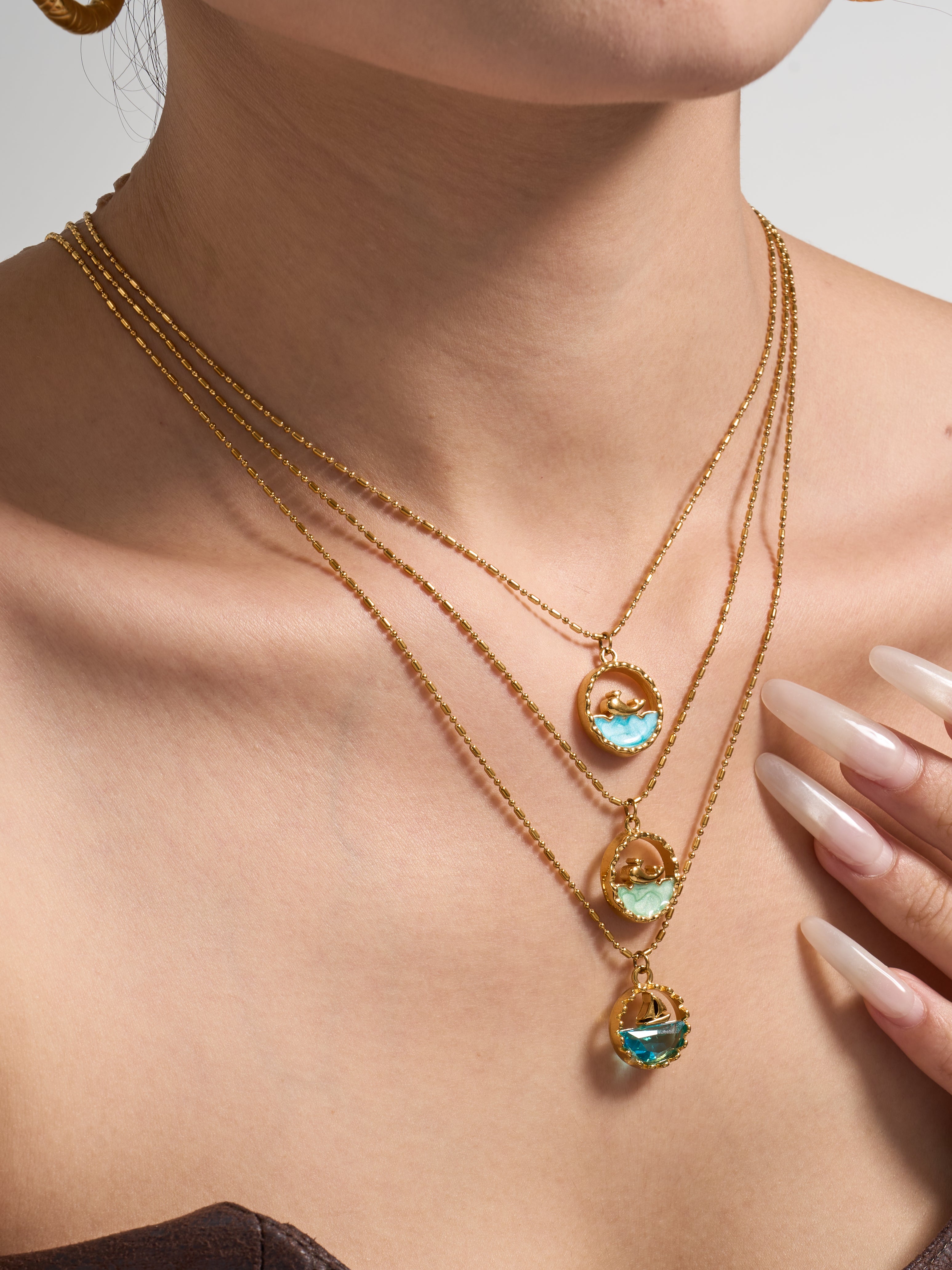 Ocean Story Charm Necklace