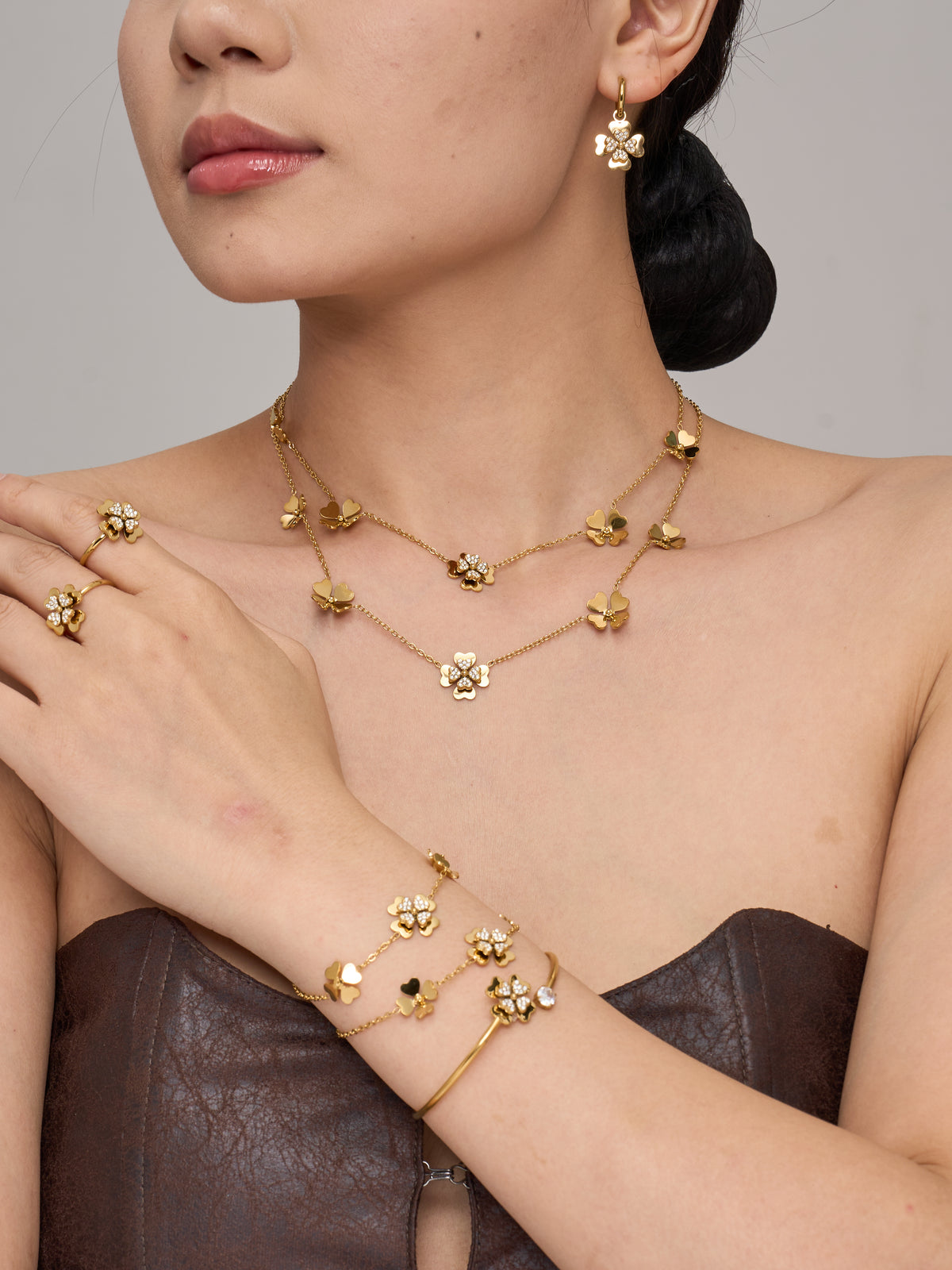Four-Leaf Clover Jewelry — Choose Your Piece