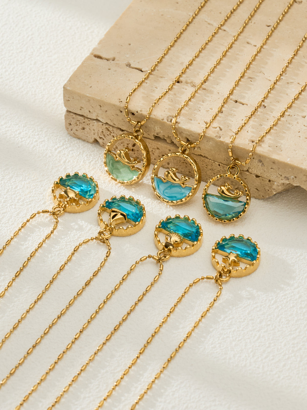Ocean Story Charm Necklace