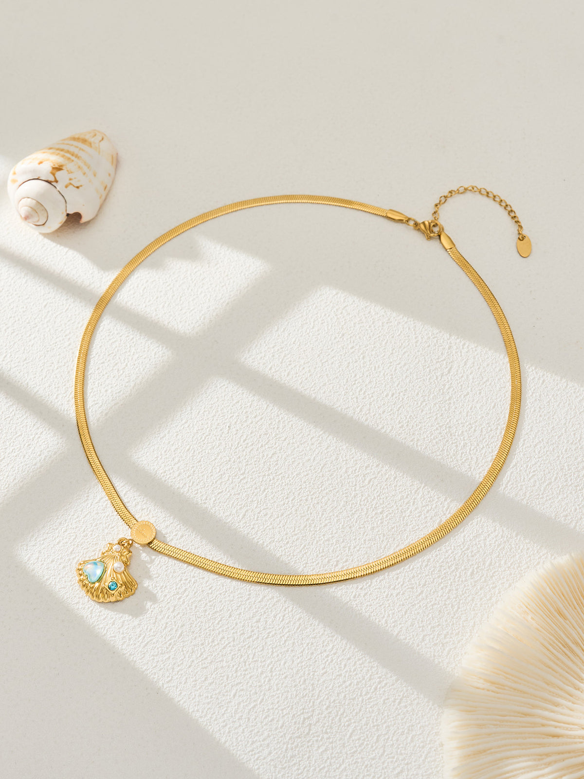 Ocean Treasure Shell Pendant Necklace