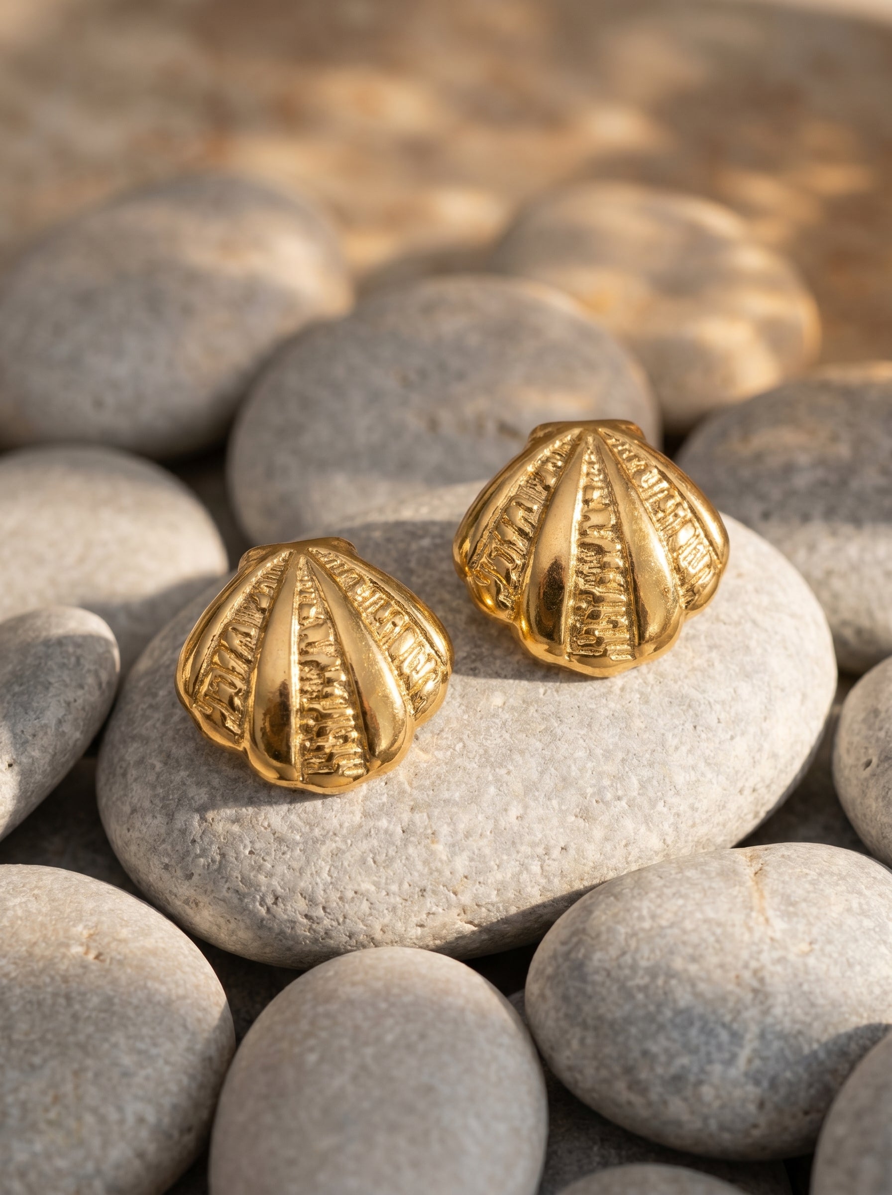 Sculpted Shell Studs