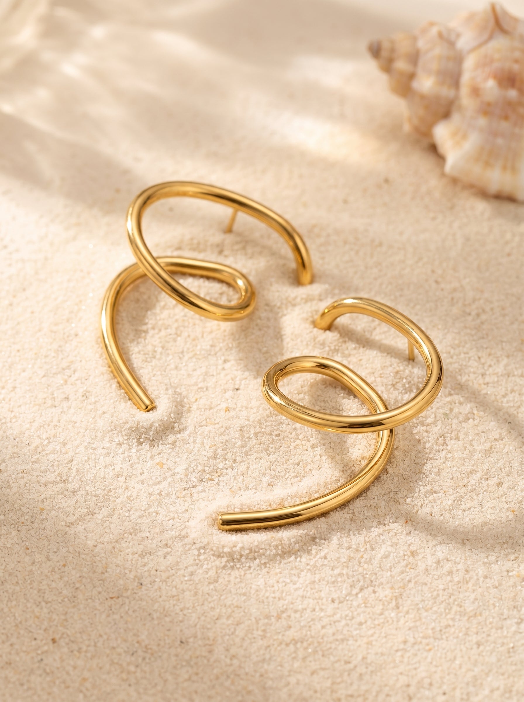 Sculptural Spiral Earrings
