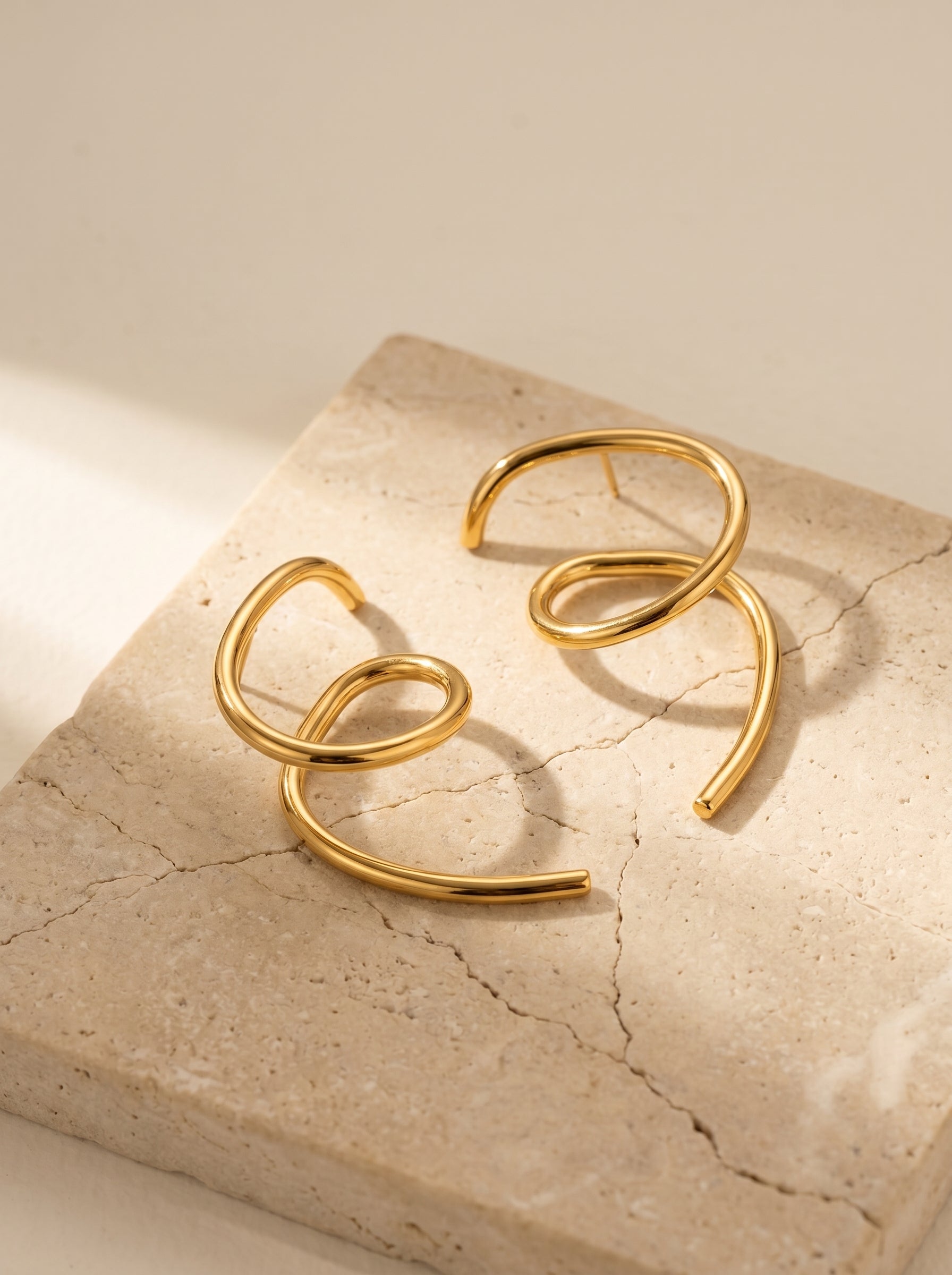 Sculptural Spiral Earrings