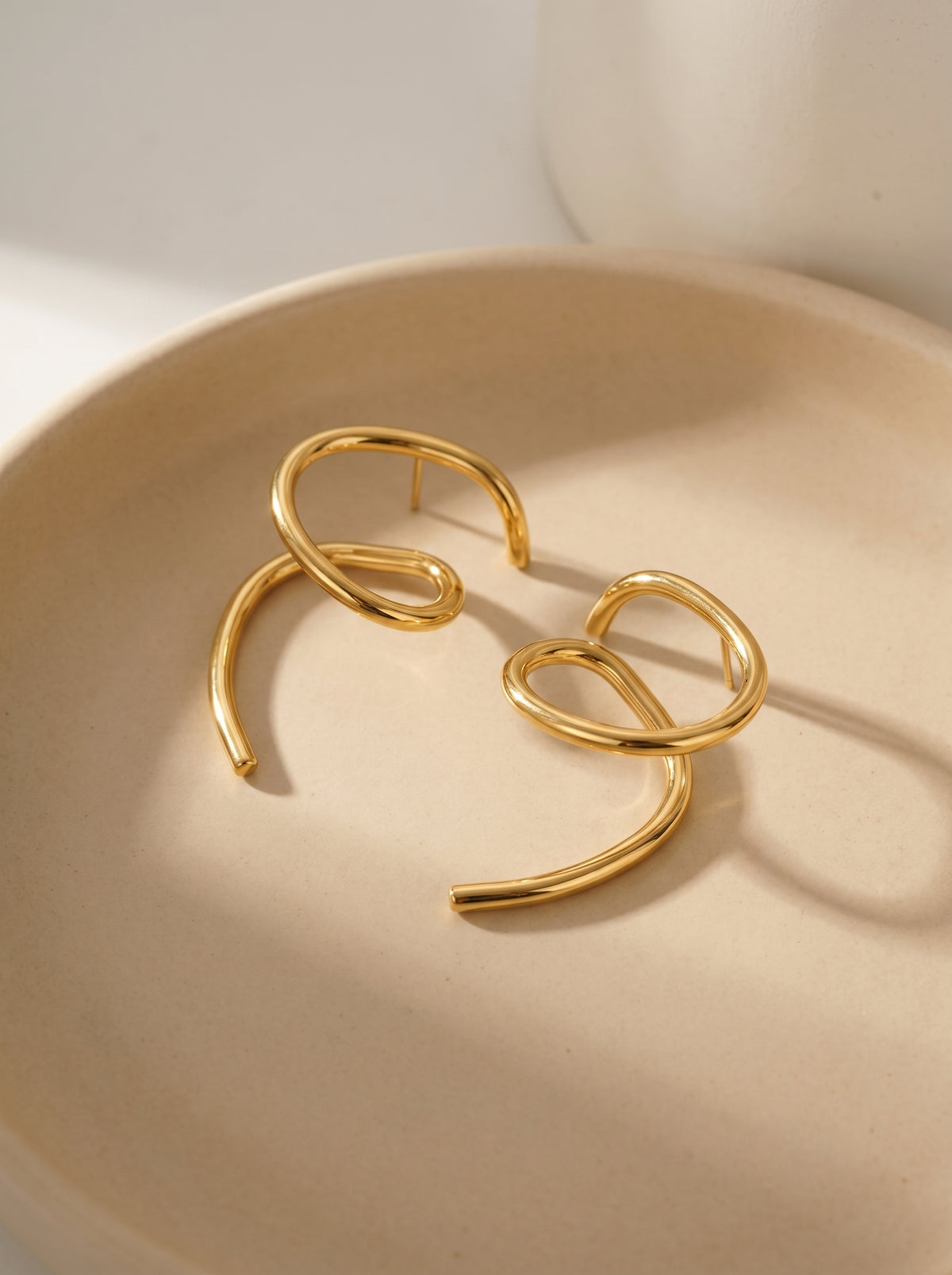 Sculptural Spiral Earrings