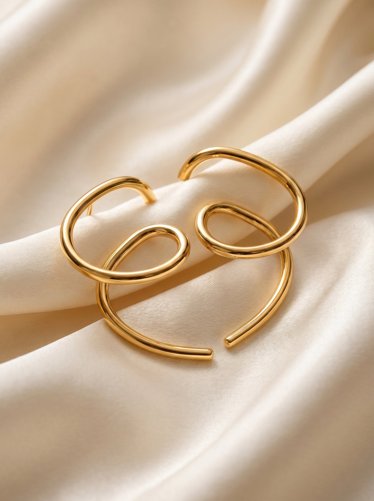 Sculptural Spiral Earrings