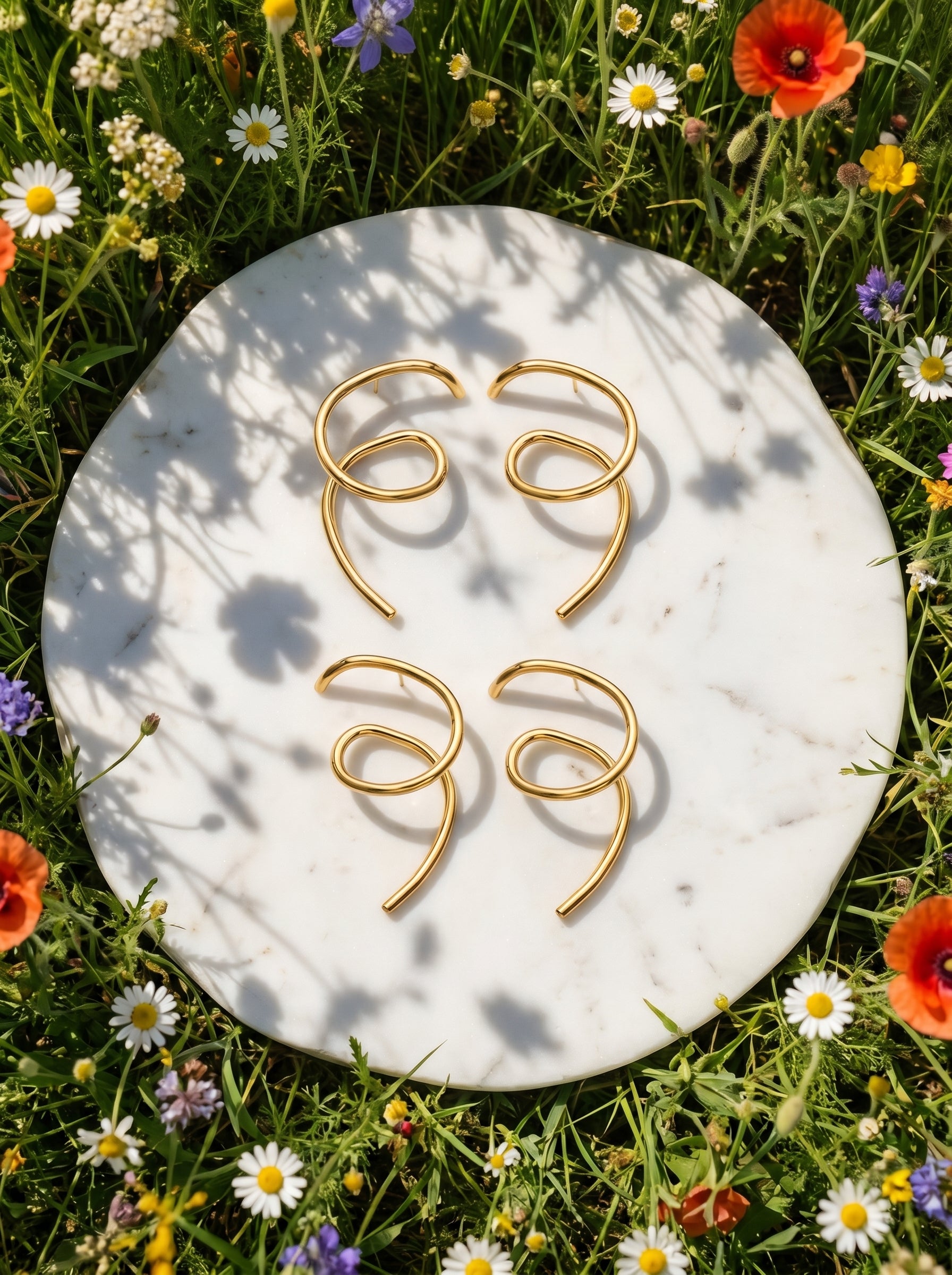 Sculptural Spiral Earrings