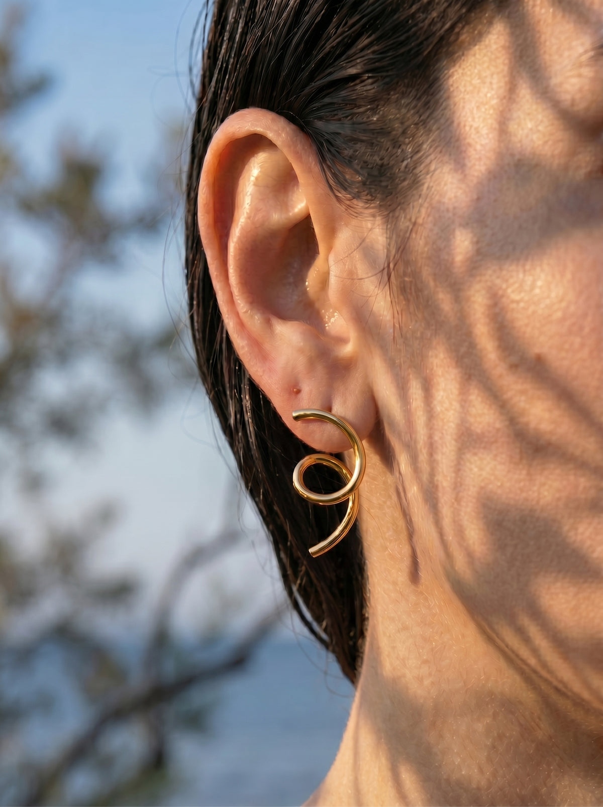 Sculptural Spiral Earrings