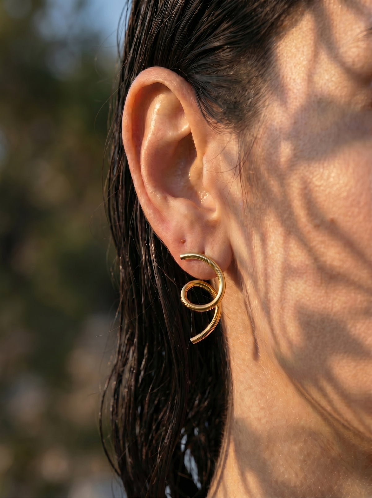 Sculptural Spiral Earrings