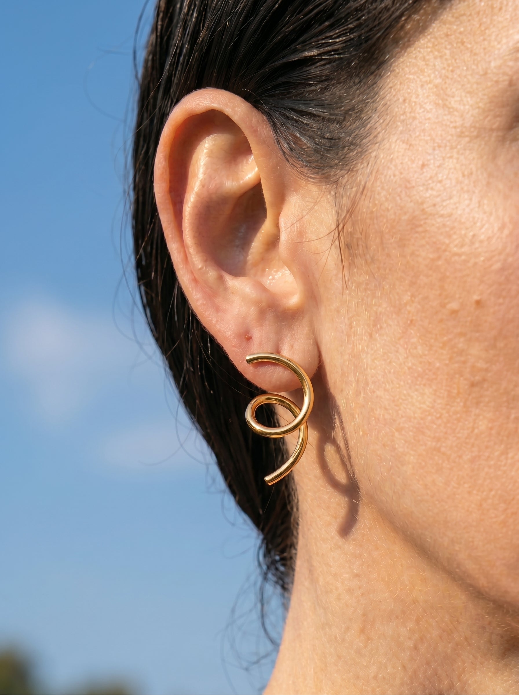 Sculptural Spiral Earrings