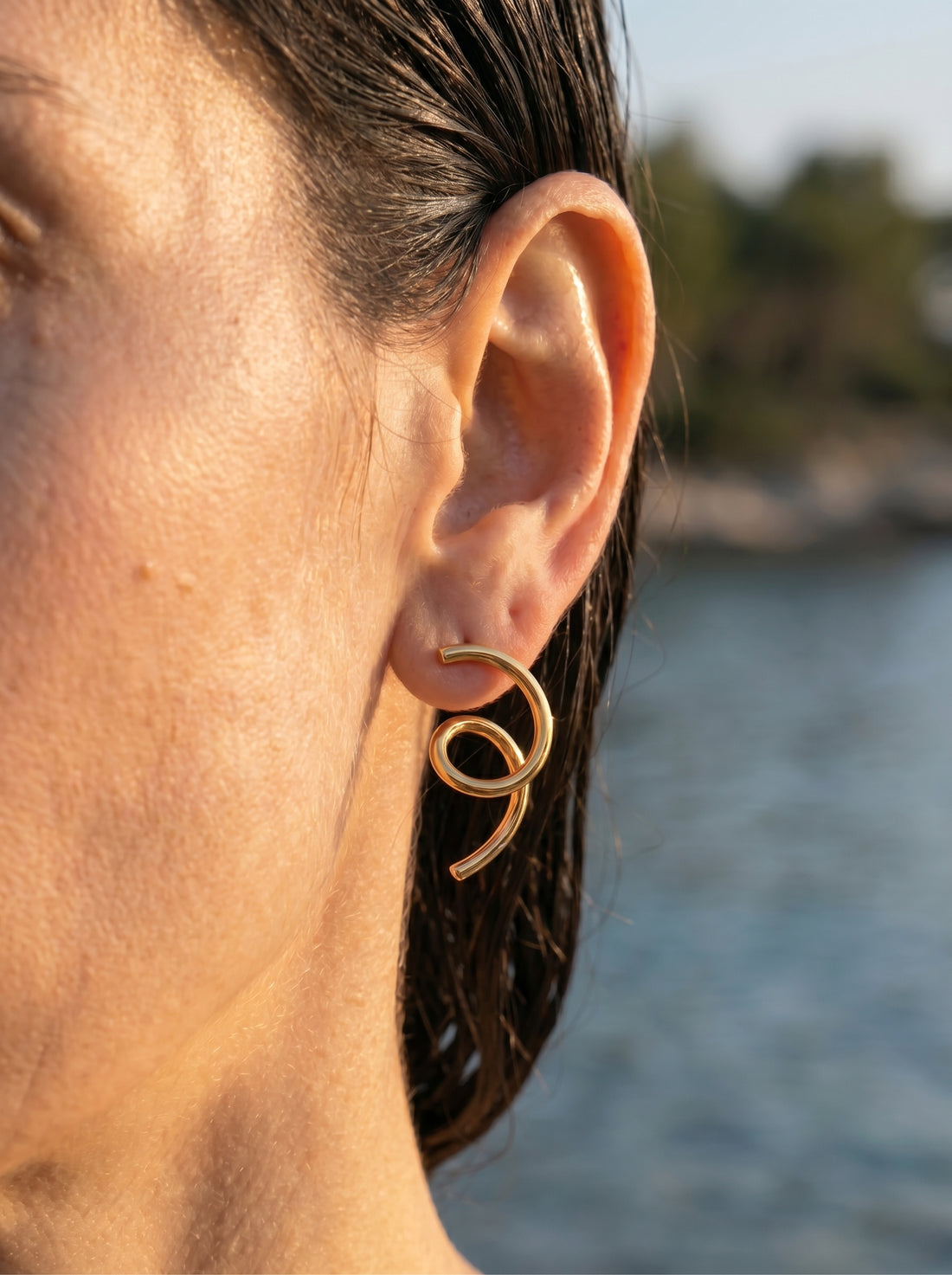 Sculptural Spiral Earrings