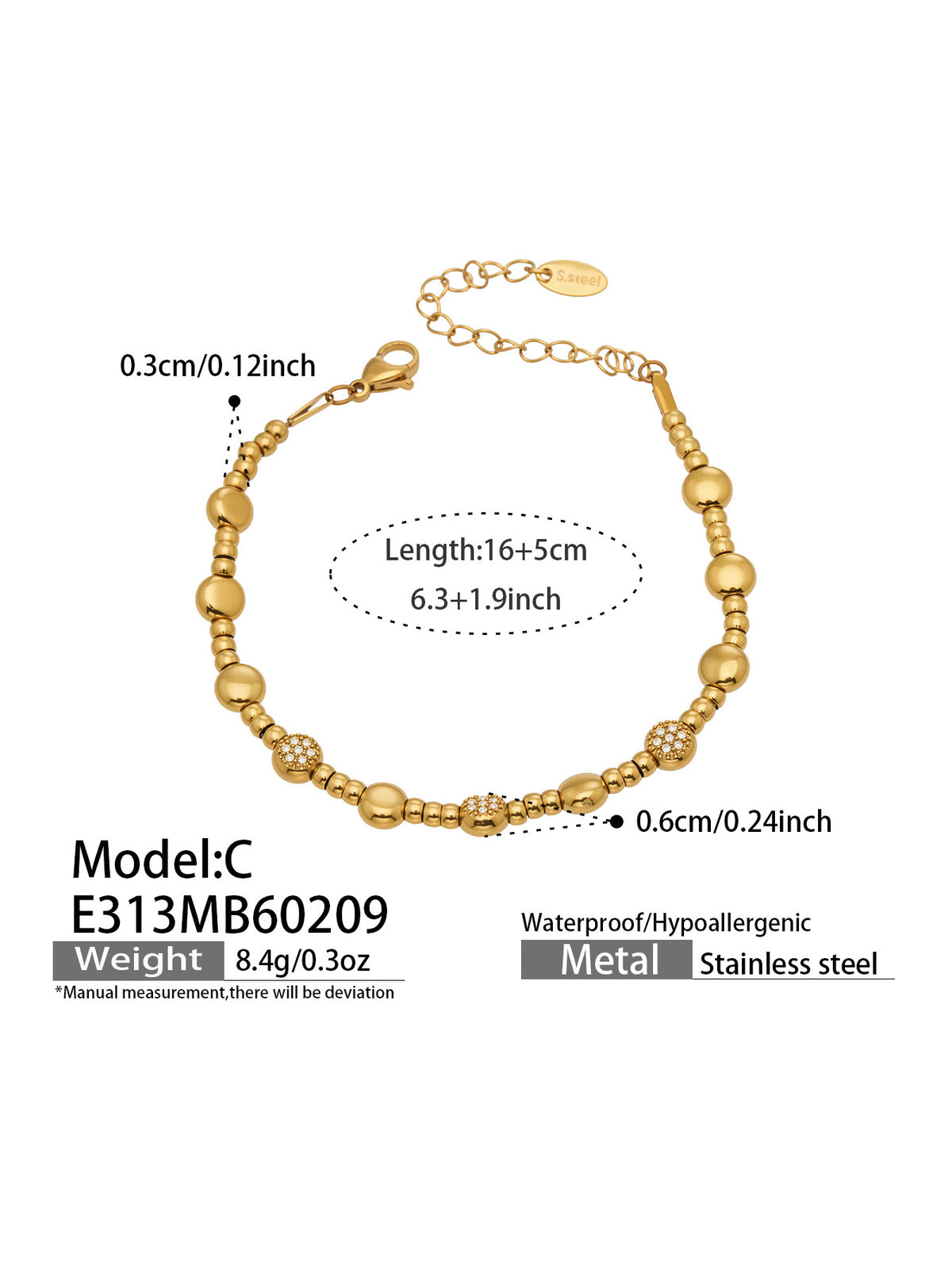Modern Crystal & Beaded Bracelets — Choose Your Style