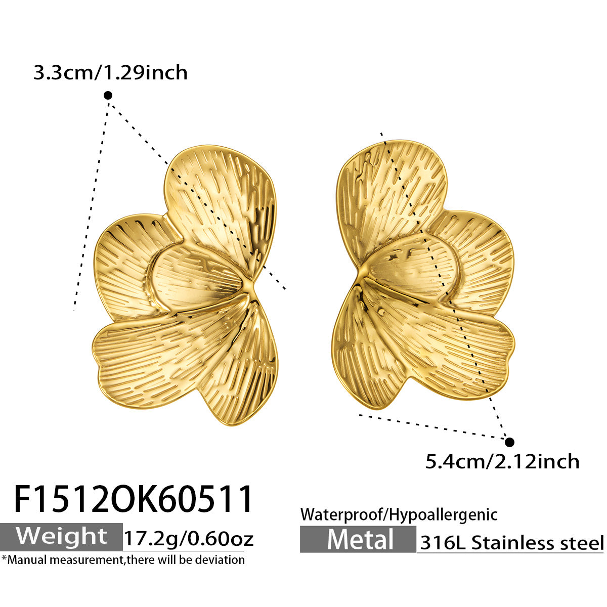 Sculpted Flower Earrings