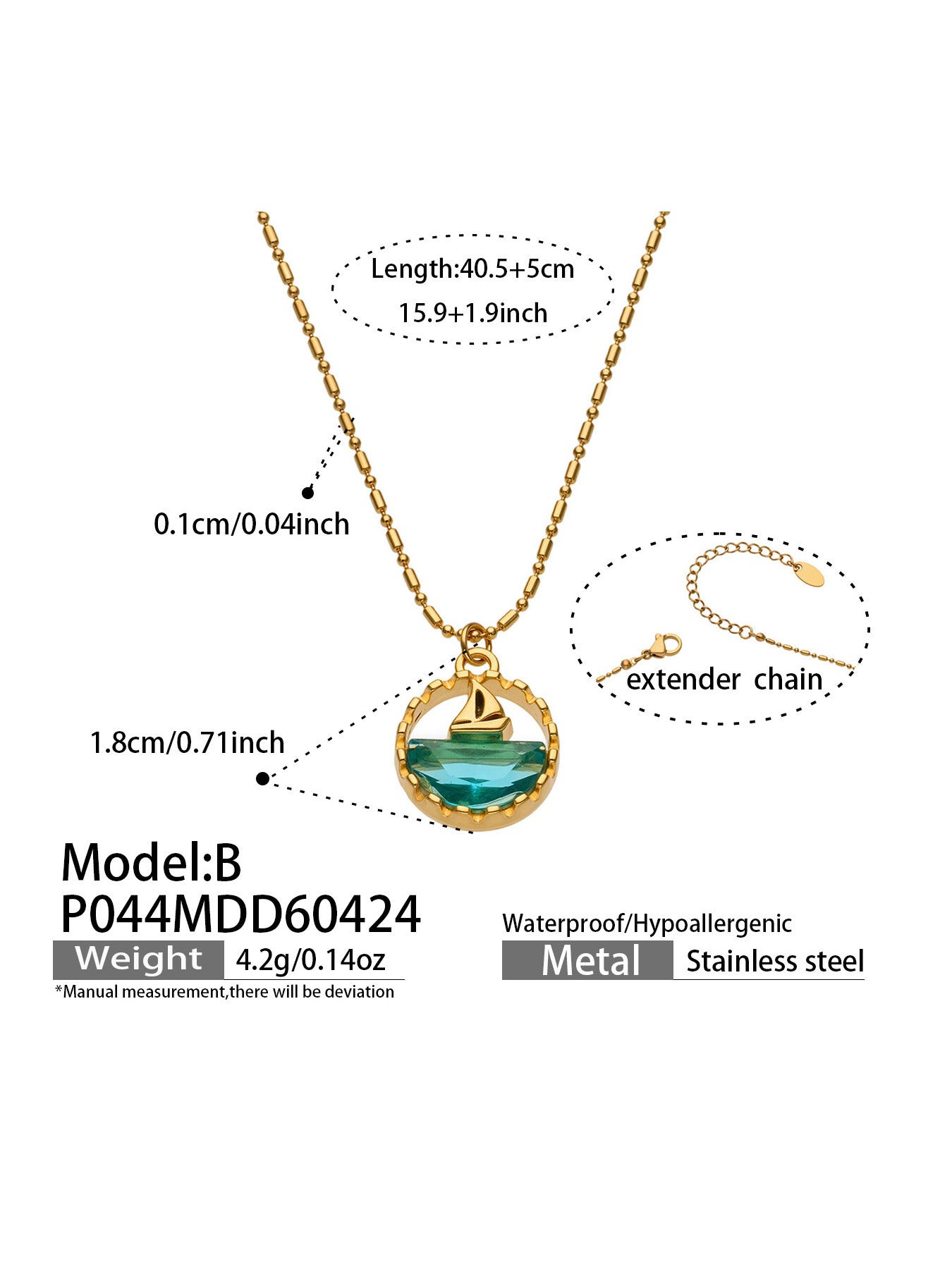 Ocean Story Charm Necklace