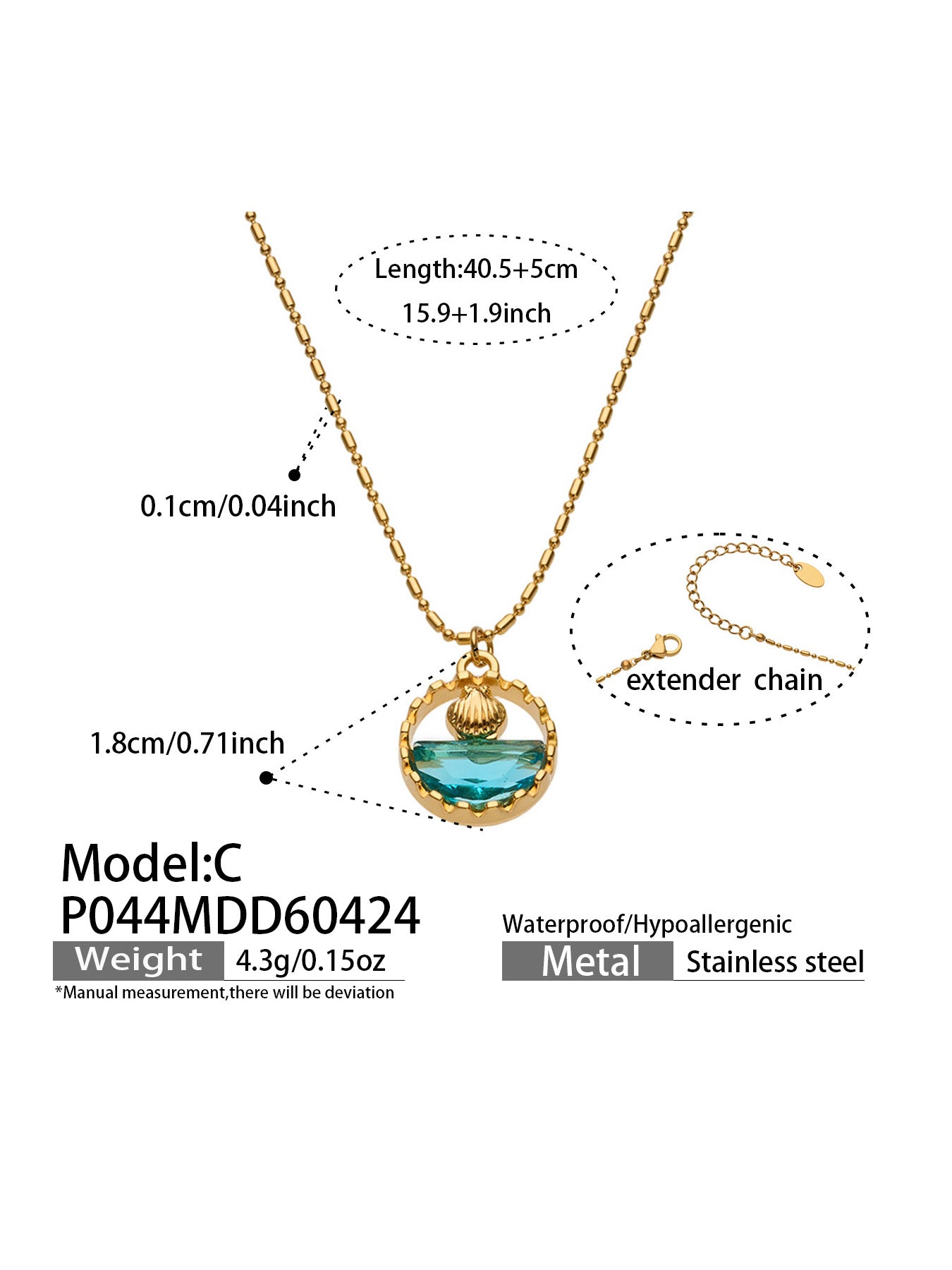 Ocean Story Charm Necklace