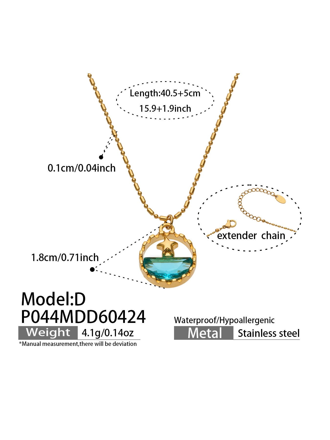 Ocean Story Charm Necklace