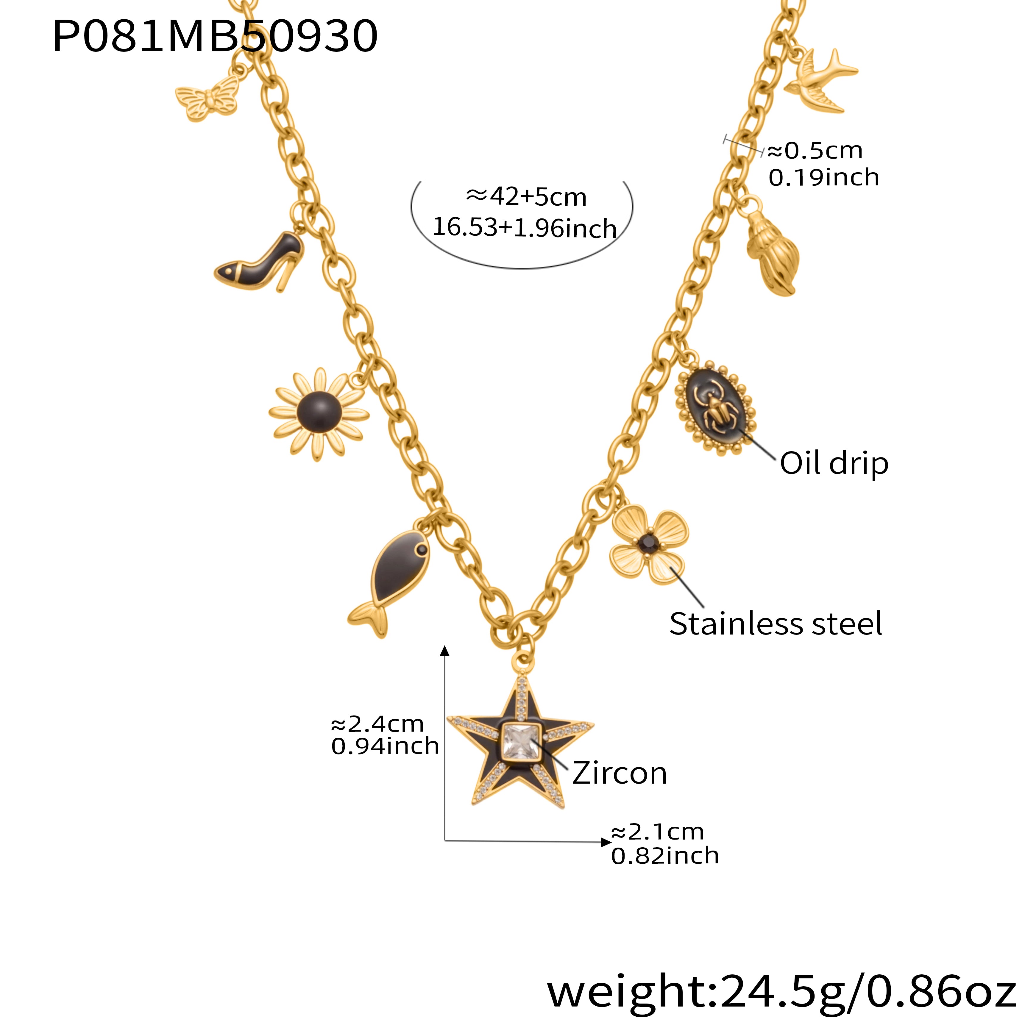 Ocean Charm Necklace