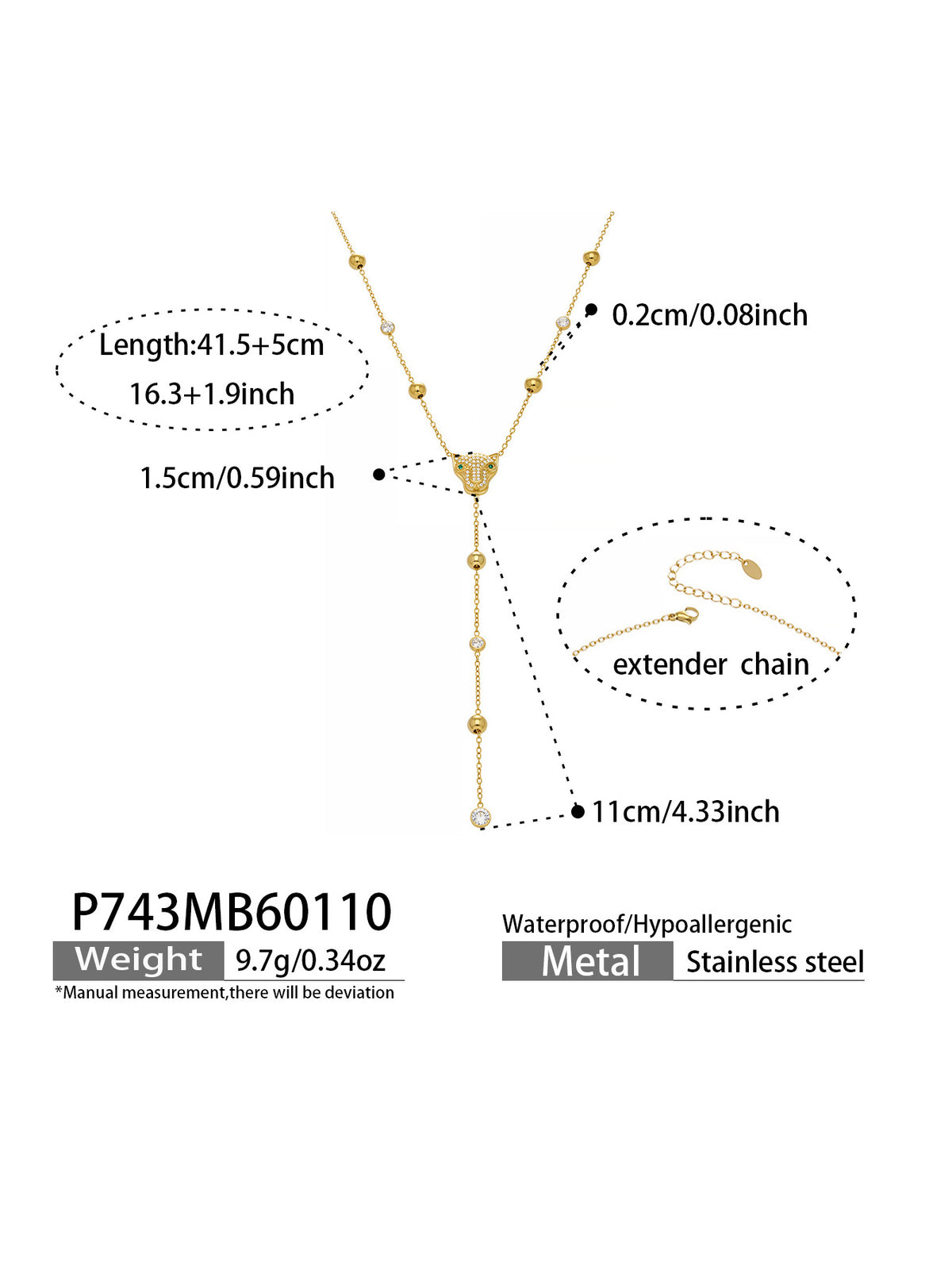 Crystal Panther Jewelry Collection — Choose Your Piece