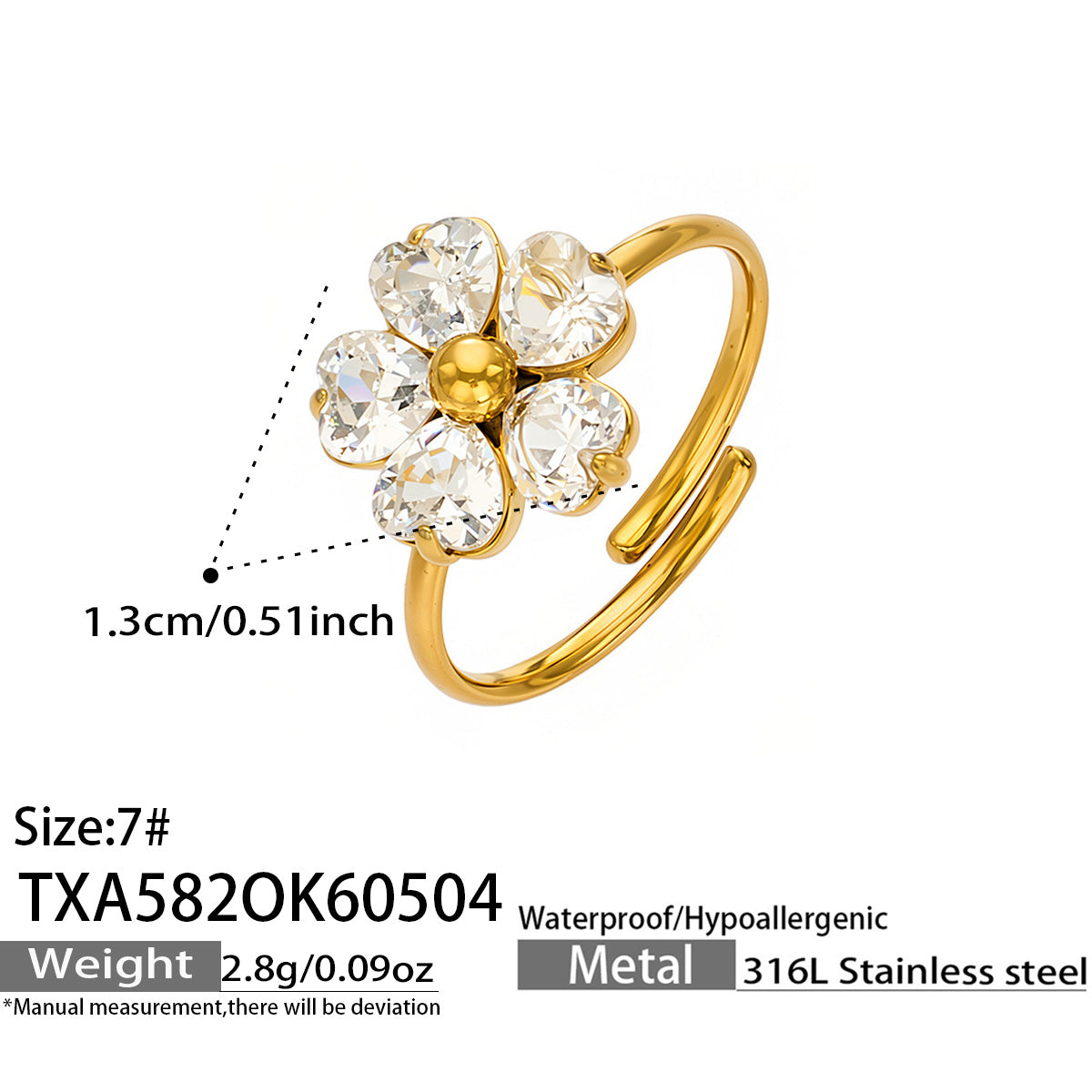 Crystal Flower Jewelry — Choose Your Piece