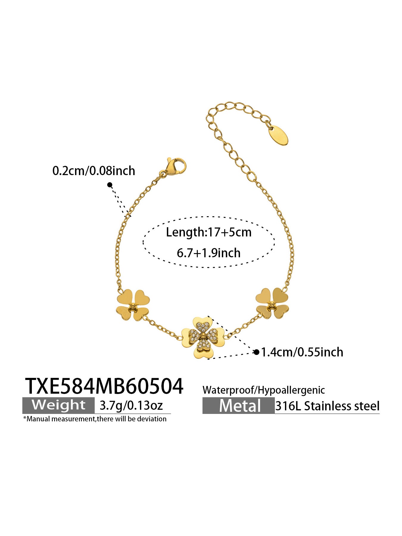 Four-Leaf Clover Jewelry — Choose Your Piece
