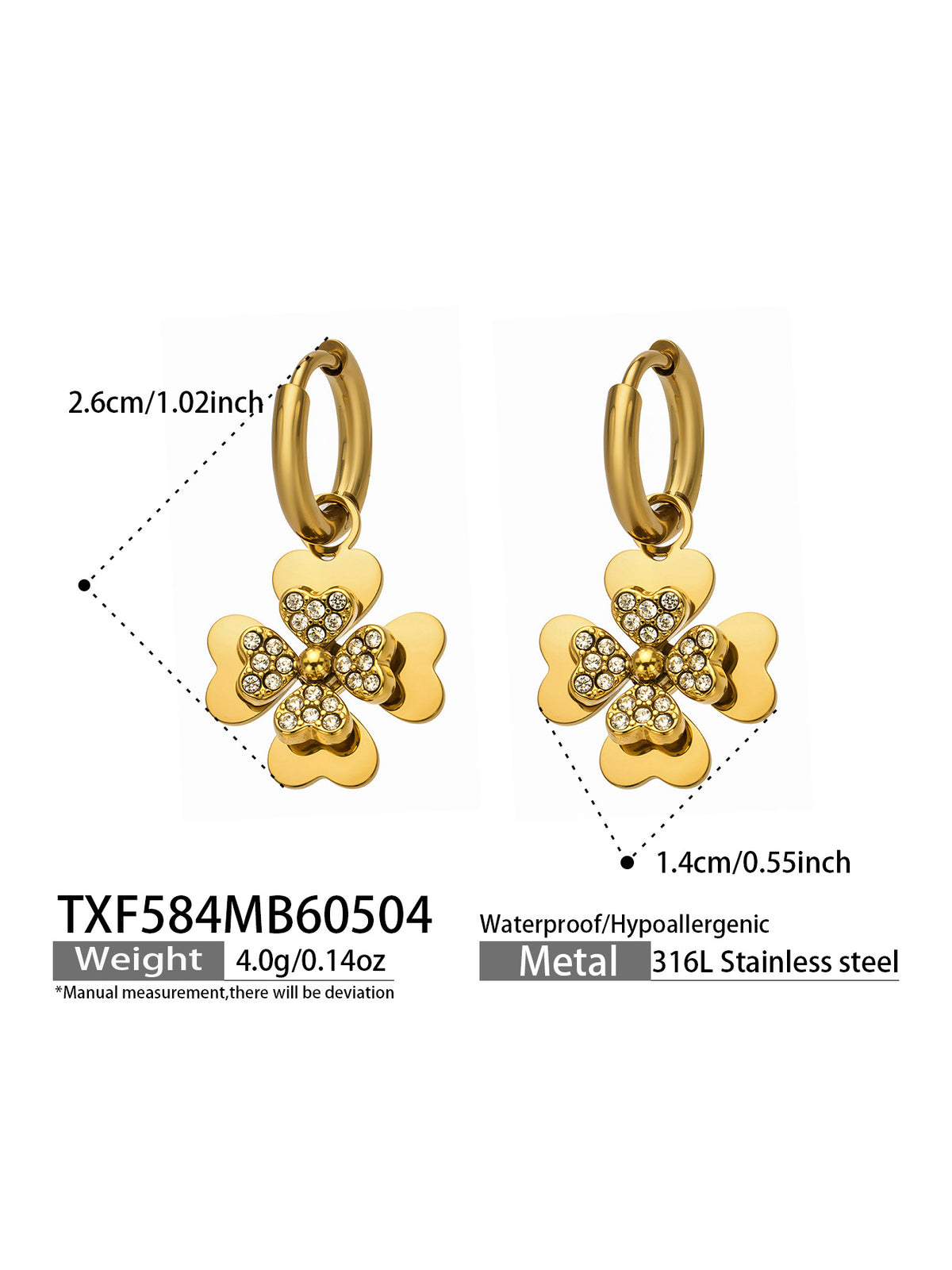 Four-Leaf Clover Jewelry — Choose Your Piece