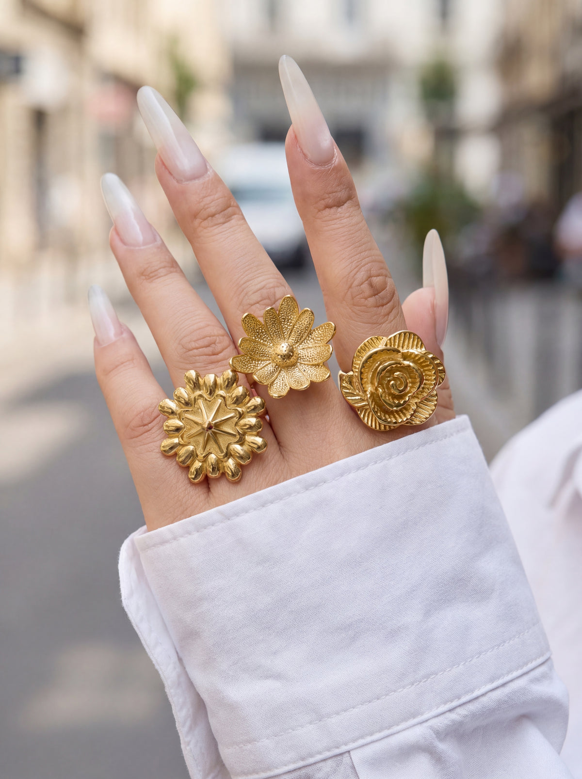 Sculpted Garden Statement Rings — Choose Your Style